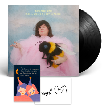 vinyl with signed card "honey please be soft & tender"